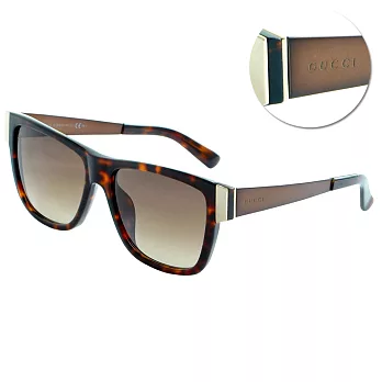 【GUCCI】個性方框太陽眼鏡(3718/S-IJP)
