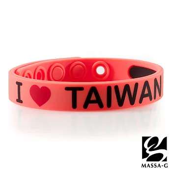 MASSA-G【LOVE愛台灣】鍺鈦能量舒壓手環-橘