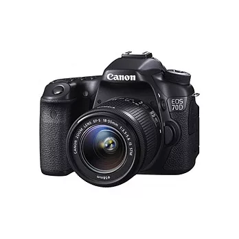 【Canon】70D+18-55mm 變焦鏡組(公司貨)送32G+專用電池+相機包+大吹球清潔組+拭鏡筆+保護鏡+專用遙控器+專用快門線