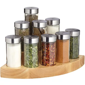 《Master》三角木座香料調味罐9入