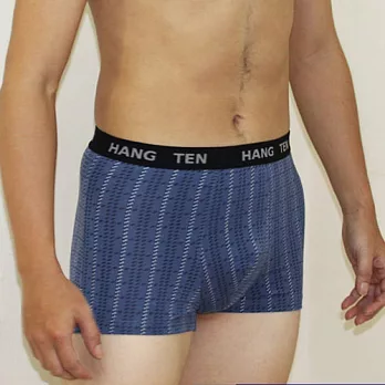 【HANG TEN】精典型男彈力棉印花平口褲~4件組M隨機取色