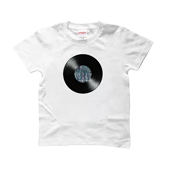 SEVEN CRASH|兒童T-唱盤音樂T(親子裝)S白