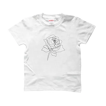 SEVEN CRASH|兒童T-玫瑰,開了(親子裝)XS白