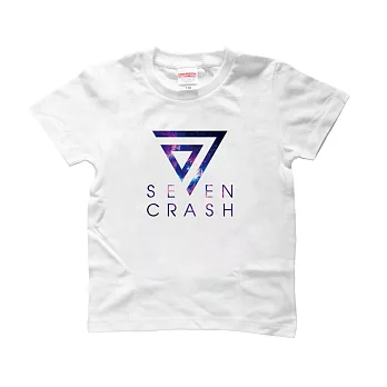 SEVEN CRASH|兒童T-星空LOGO(親子裝)XS白