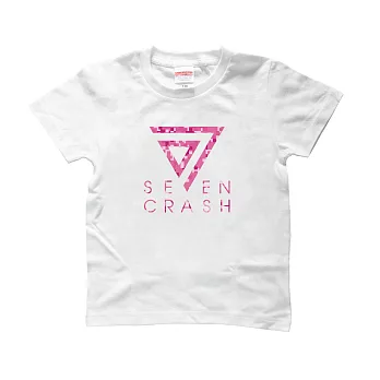 SEVEN CRASH|兒童T-經典迷彩LOGO(親子裝)XS桃紅