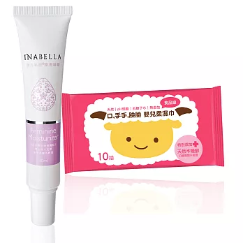 INABELLA寶貝私密凝膠(1+2)+優生喜羊羊濕巾10抽3入