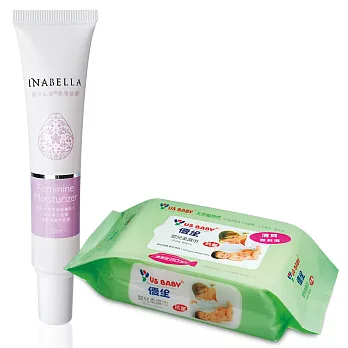 INABELLA寶貝私密凝膠(1+2)+優生清爽型濕巾80抽3入