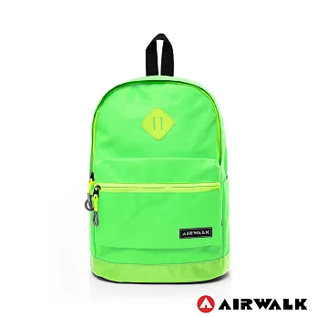 AIRWALK-彩色甜心系列 拼接撞色後背包綠色