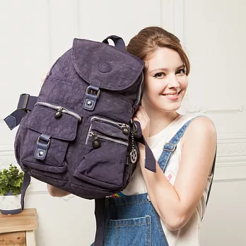 MANDE RHODE 曼德羅德 雙口袋吊飾後背包-深藍(3012)