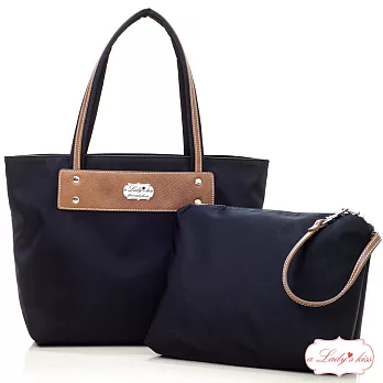 【a Lady ’s真皮】人氣渡假風折疊托特包中包(優雅黑)