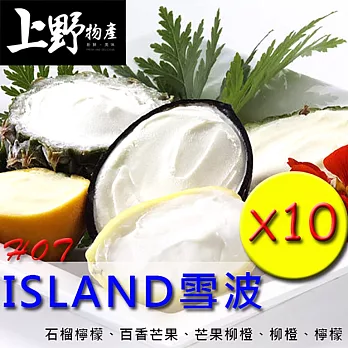 【上野物產】 ISLAND 水果雪波,共10顆
