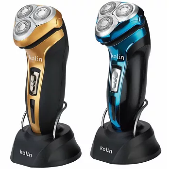 Kolin 歌林歌林3D勁能水洗刮鬍刀(KSH-HCW05)藍/金色金色