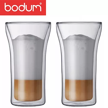 【Bodum】ASSAM雙層玻璃杯0.4L(二入裝)