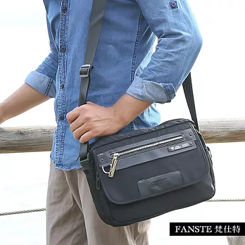 Fanste_梵仕特 側背包-都會雅風多功能-5198黑色