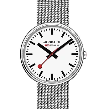 MONDAINE 瑞士國鐵MINI GIANT小巨人腕錶-35mm/鐵鍊帶