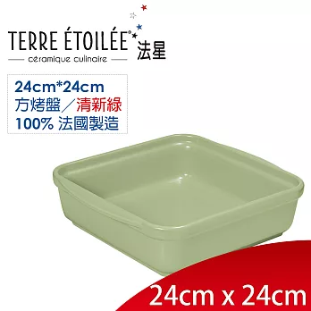 【TERRE ETOILEE法星】方型烤盤24cm*24cm(清新綠)