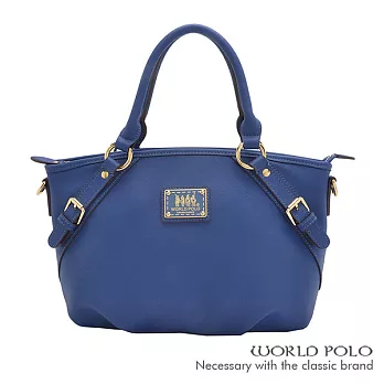 WORLD POLO.世界保羅 - 深色誘惑系列經典造型兩用包- 藍色