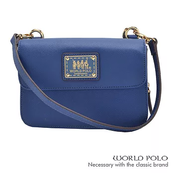 WORLD POLO.世界保羅 - 深色誘惑系列多功能宴會兩用包- 藍色