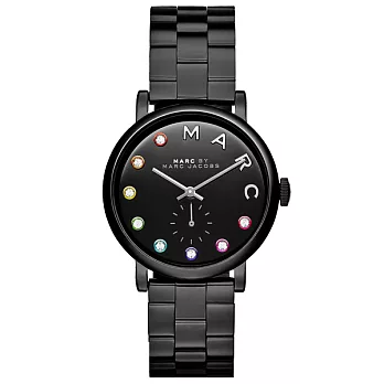 MARC By Marc Jacobs 婀娜舞孃晶鑽時尚腕錶-黑