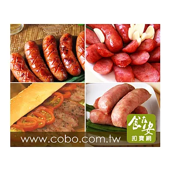 【食在安市集】賣福:無毒香腸經典4入(320g/包)