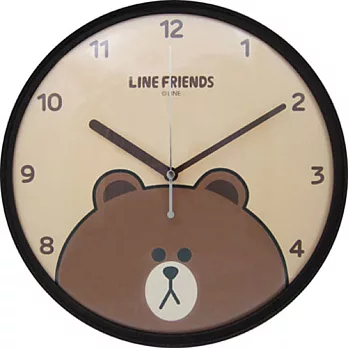LINE FRIENDS 個性掃秒掛鐘。熊大(棕色)