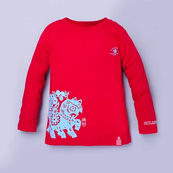 [SBPRC]中國風小馬圖騰長袖T恤120紅