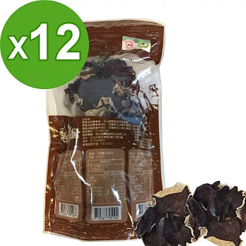 【宜蘭縣冬山鄉農會】有機黑木耳(乾品)x12包組