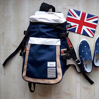 【Flightline】海軍水手 郵筒復刻 多功能背包 折疊包蓋 雙肩包 電腦包(中號)
