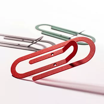 Fold & Plait 迴紋針壁掛(紅)