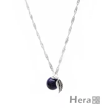 【Hera】925純銀手作天然紫水晶羽毛項鍊/鎖骨鍊(紫水晶)