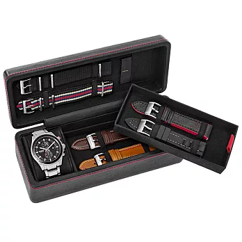 FOSSIL 韋克菲爾德三眼計時套錶組