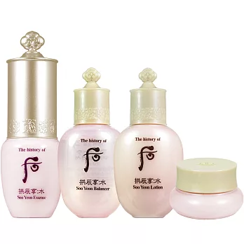 Whoo 后 拱辰享超效水感美肌3件組+拱辰享超效水凝精華旅行瓶(10ml)