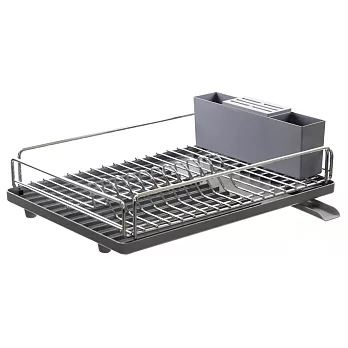 Wisdom 餐盤刀叉瀝水架 - 古典灰