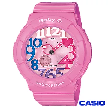 CASIO卡西歐 Baby-G超人氣霓虹立體層次3D時刻繽紛錶 BGA-131-4B3