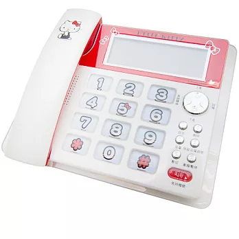 HELLO KITTY 彩虹有線電話機 KT-219T (二色可選)紅色