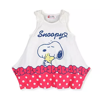 【SNOOPY】可愛傘狀下擺背心110白