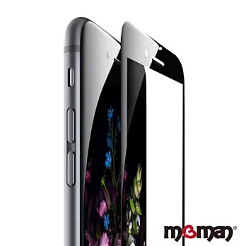Mgman iPhone6 Plus 3D曲面滿版鋼化螢幕玻璃保護貼白色