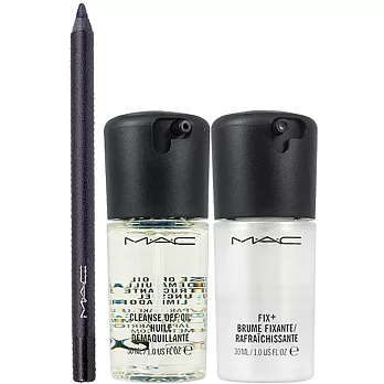 M.A.C 不暈染防水眼線膠筆(#BLACK LINE)(1.2g)+清爽淨妝油(30ml)+活力水噴霧(30ml)