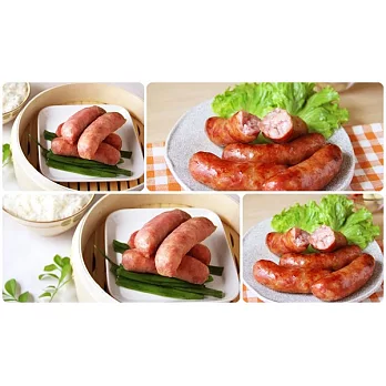 【食在安市集】賣福:經典口味香腸原味+蒜味香腸 2組入