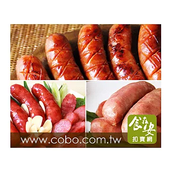 【食在安市集】賣福:無毒香腸經典3入(320g/包)