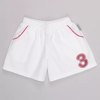 【SBPRC】俏麗數字運動短褲120白