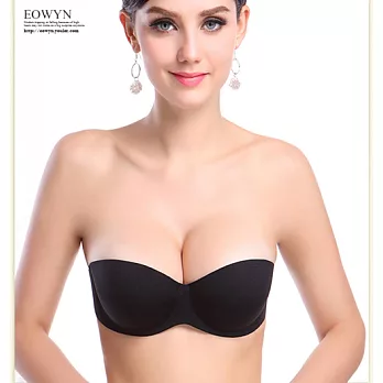 EOWYN.性感美背女士一片式內衣胸罩聚攏調整型無痕品牌NYA003-0032-28/2色/現貨+預購黑色32/70A