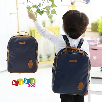 【酷包袋】簡約機器人兒童後背書包_藍色