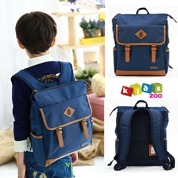 【酷包袋】雙釦機器人造型兒童後背書包_藍色