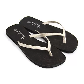 【Pretty】MIT舒適輕便夾腳拖鞋39米色