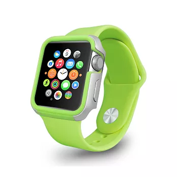 Ozaki O!coat Shockband Apple Watch 42mm 邊緣防撞保護殼-綠色