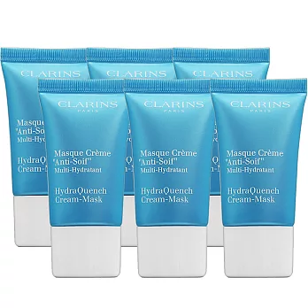 CLARINS 克蘭詩 水潤奇肌保濕水面膜(15ml)*6
