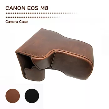 SPLASH 手工皮套 For Canon EOS M3 18-55(兩件式) 黑色