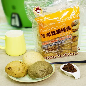 【馬可先生麵包坊】原味雜糧系列-冷凍饅頭家庭號(共10顆)