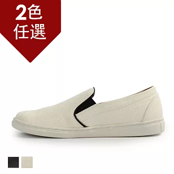 PLAYER 網紋皮革休閒鞋 (GP53) -共2色27白色